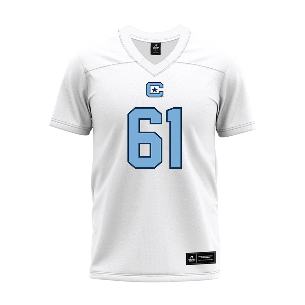 The Citadel - NCAA Football : Tommy DiLiegro - White Premium Football Jersey-0
