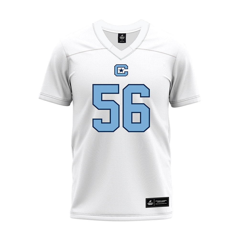 The Citadel - NCAA Football : Brock Hundley - White Premium Football Jersey-0