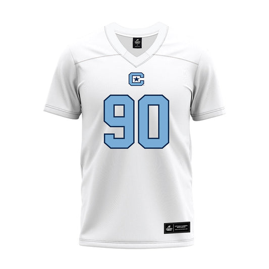 The Citadel - NCAA Football : Evan Kiely - White Premium Football Jersey-0