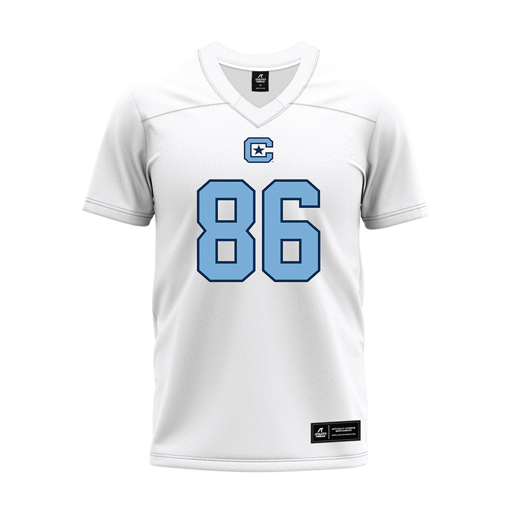 The Citadel - NCAA Football : Noah Lucas - White Premium Football Jersey-0