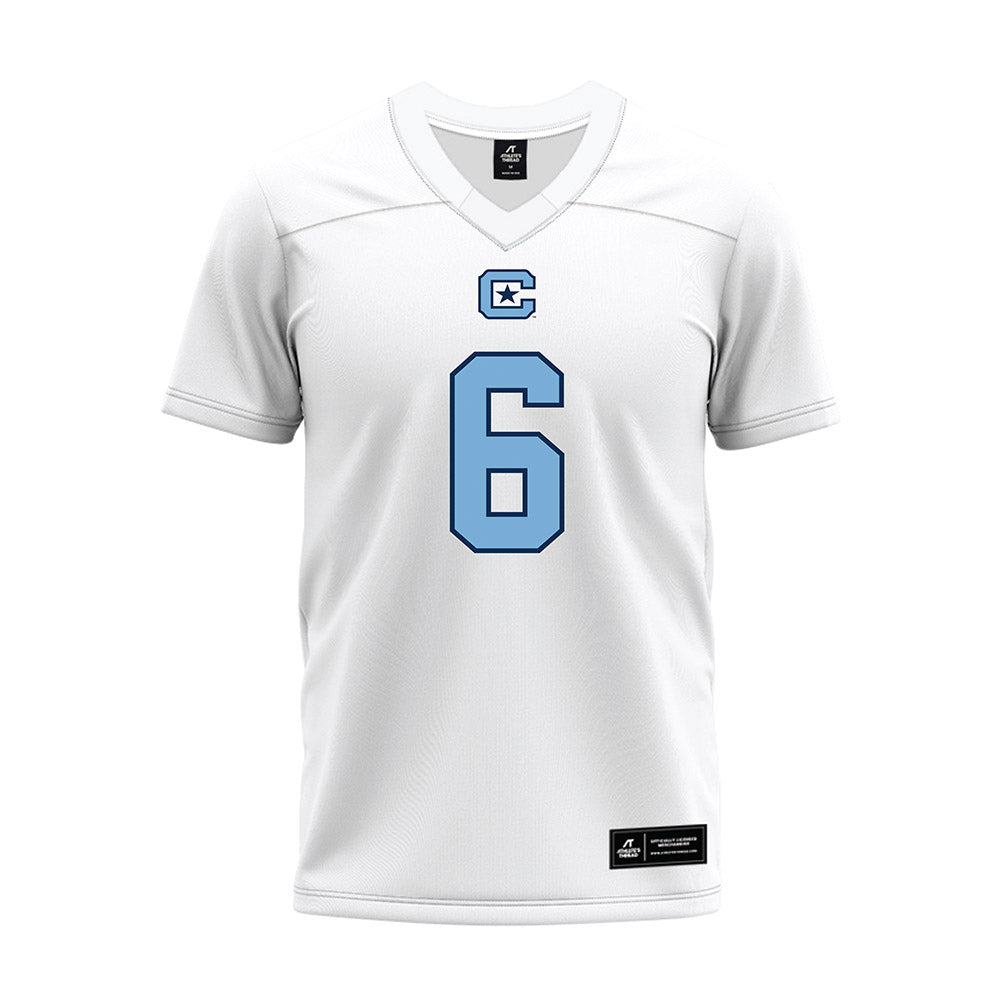 The Citadel - NCAA Football : Ismael Zamor - White Premium Football Jersey-0