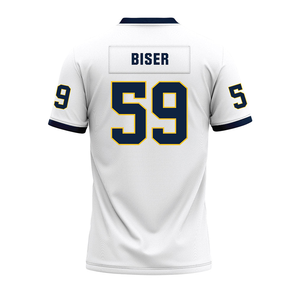 Murray State - NCAA Football : Jackson Biser - White Premium Football Jersey-1
