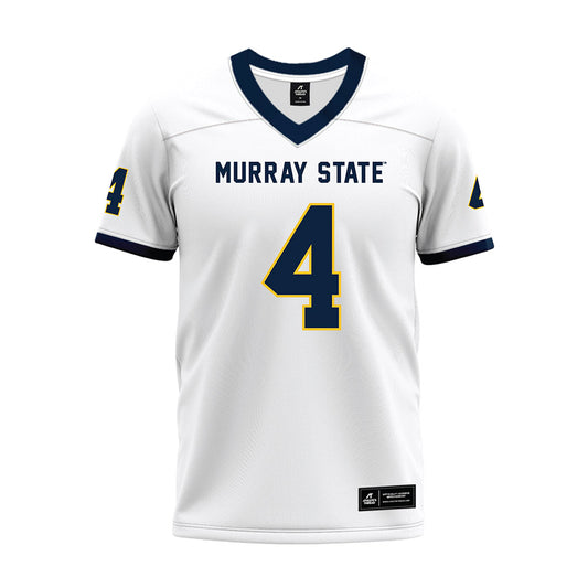 Murray State - NCAA Football : Milton White jr - White Premium Football Jersey-0