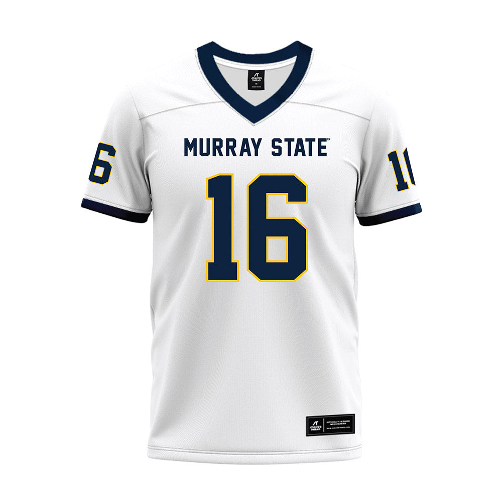 Murray State - NCAA Football : Marley McKenzie - White Premium Football Jersey-0