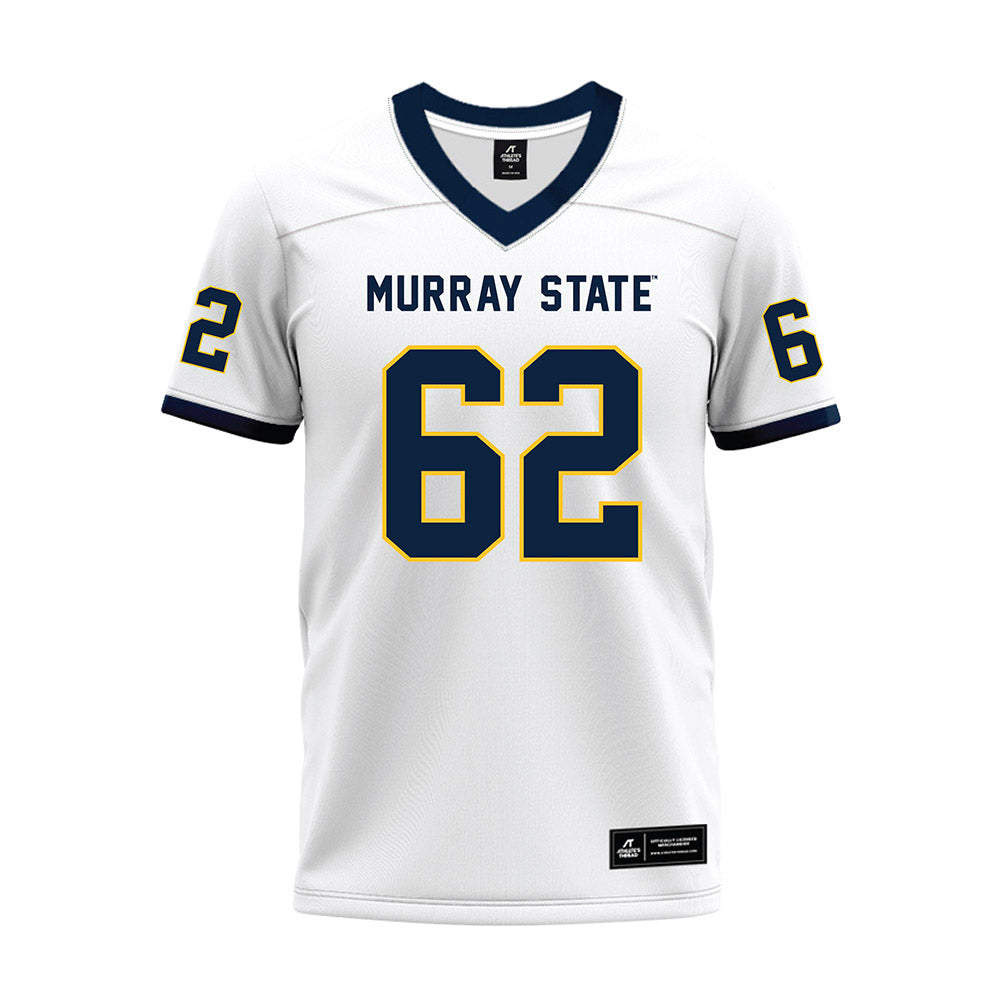 Murray State - NCAA Football : Jake Coffey - White Premium Football Jersey-0