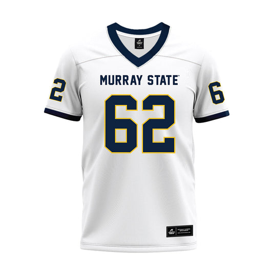 Murray State - NCAA Football : Jake Coffey - White Premium Football Jersey-0
