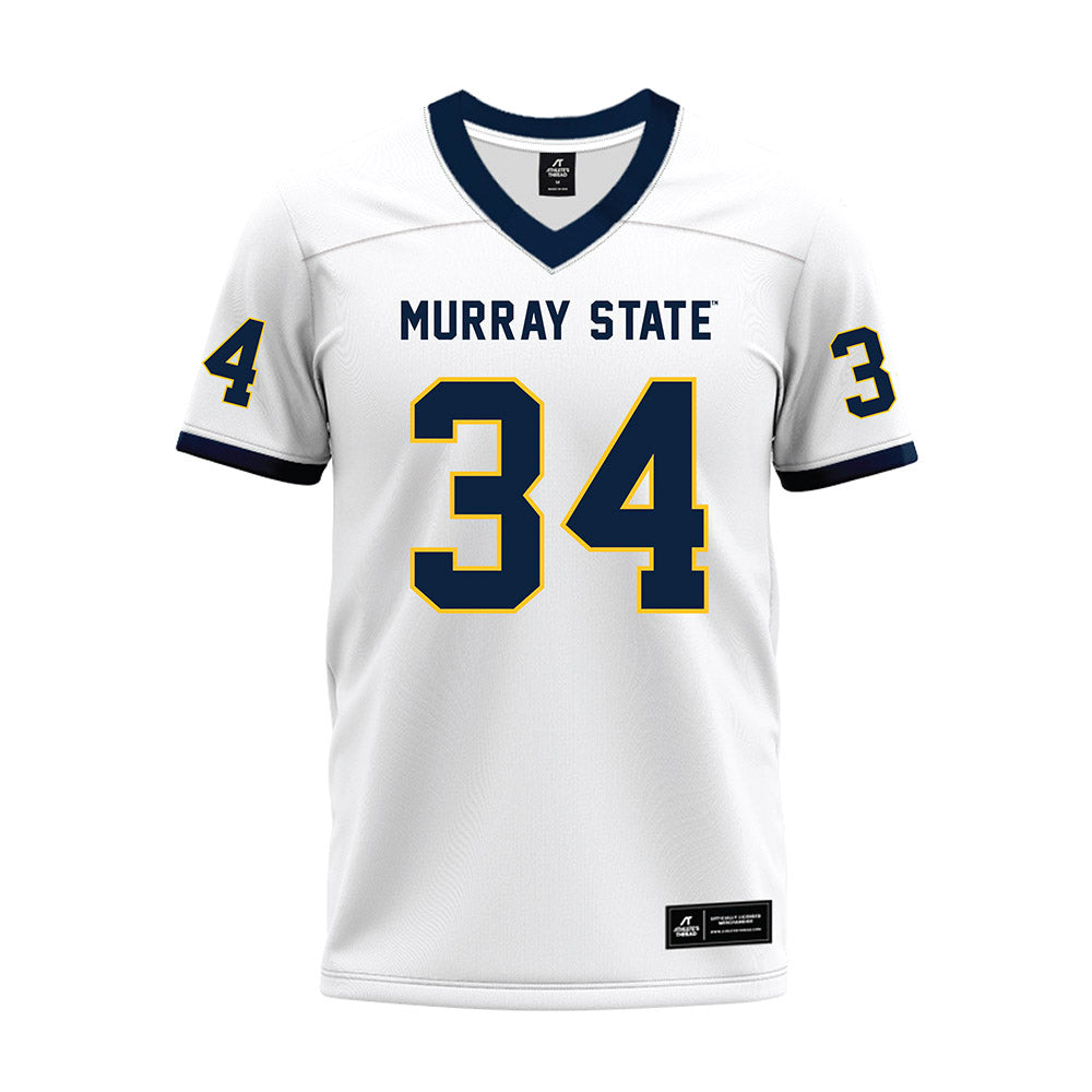 Murray State - NCAA Football : Daniel OBrien - White Premium Football Jersey-0