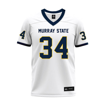 Murray State - NCAA Football : Daniel OBrien - White Premium Football Jersey-0