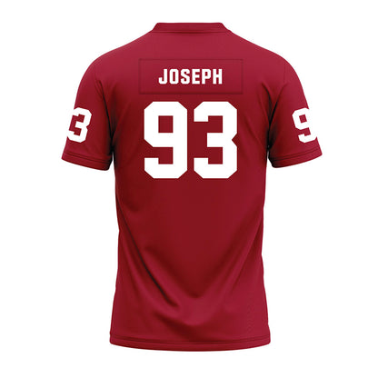 WSU - NCAA Football : JaVon Joseph - Cardinal Premium Football Jersey-1