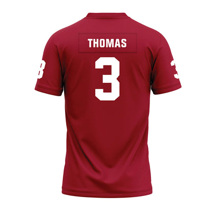 WSU - NCAA Football : Jaylen Thomas - Cardinal Premium Football Jersey-1