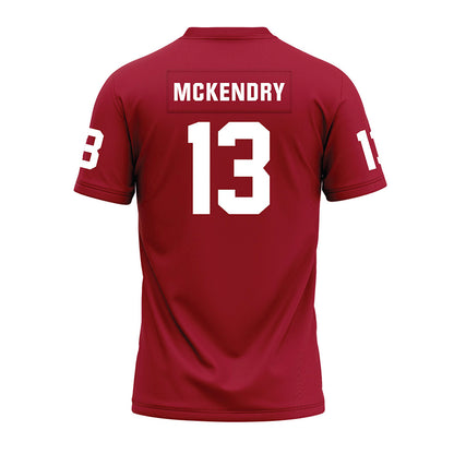 WSU - NCAA Football : Ryan McKendry - Cardinal Premium Football Jersey-1