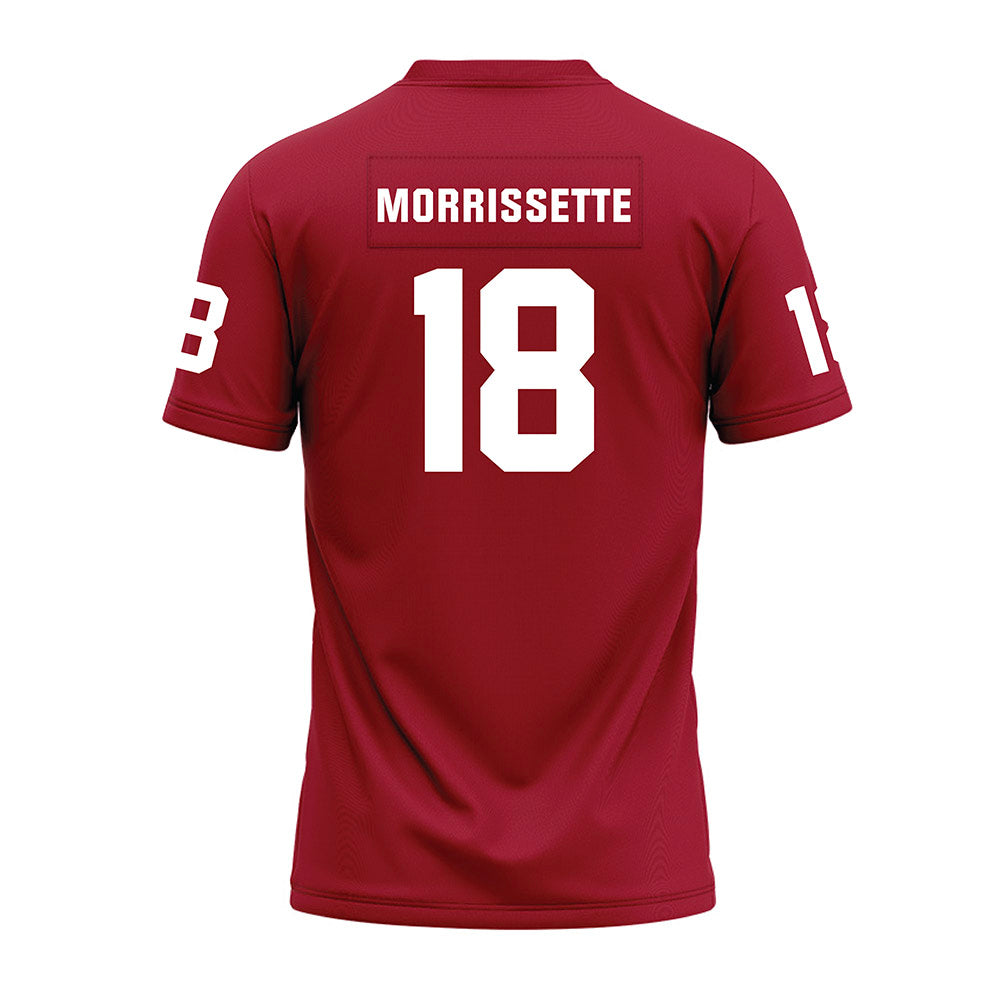 WSU - NCAA Football : Barry Morrissette - Cardinal Premium Football Jersey-1