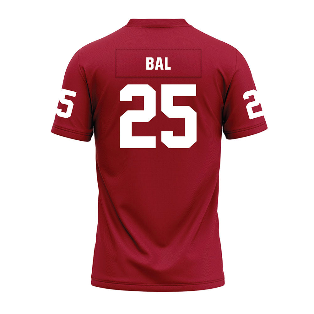 WSU - NCAA Football : Jackquintin Bal - Cardinal Premium Football Jersey-1