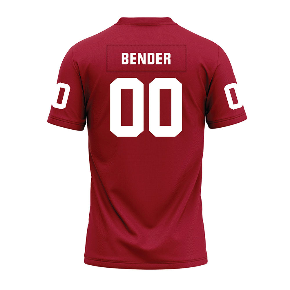 WSU - NCAA Football : Oliver Bender - Cardinal Premium Football Jersey-1