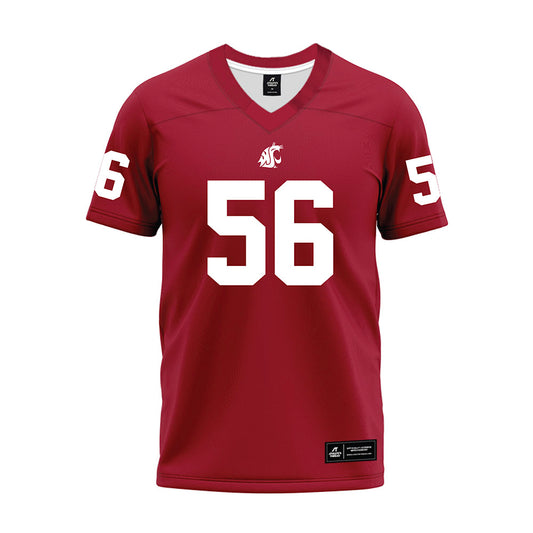 WSU - NCAA Football : Fernando Lecuona - Cardinal Premium Football Jersey-0