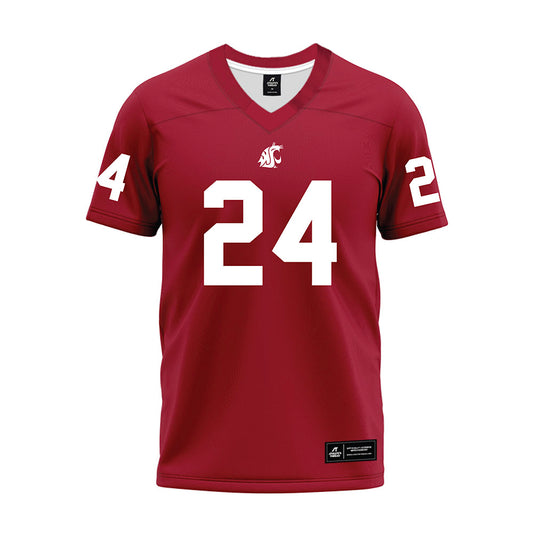 WSU - NCAA Football : Ryan Salcedo - Cardinal Premium Football Jersey-0
