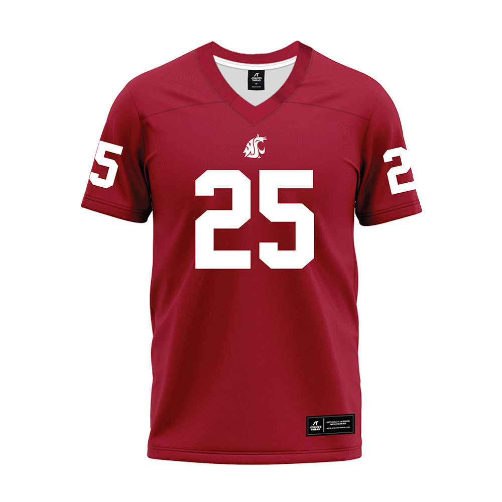 WSU - NCAA Football : Jackquintin Bal - Cardinal Premium Football Jersey-0