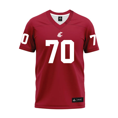 WSU - NCAA Football : Dylan Hildebrand - Cardinal Premium Football Jersey-0