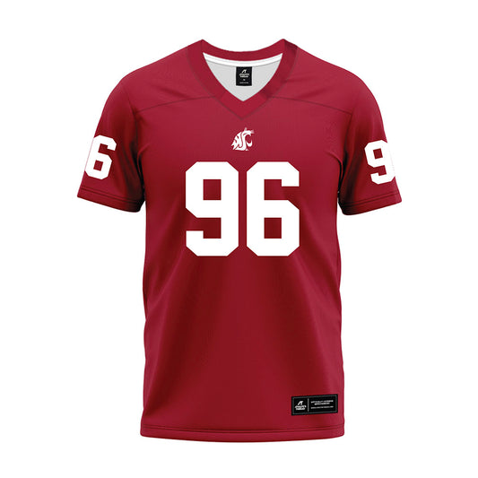 WSU - NCAA Football : Jack Procter - Cardinal Premium Football Jersey-0