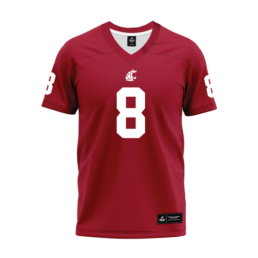 WSU - NCAA Football : Branden Ganashamoorthy - Cardinal Premium Football Jersey-0