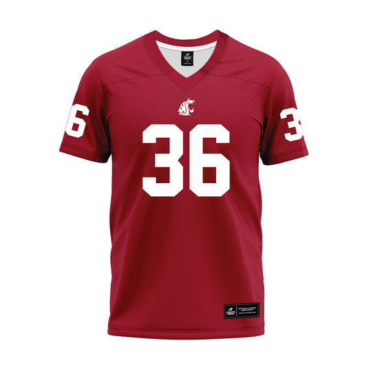 WSU - NCAA Football : Kenny Miller-Terry - Cardinal Premium Football Jersey-0