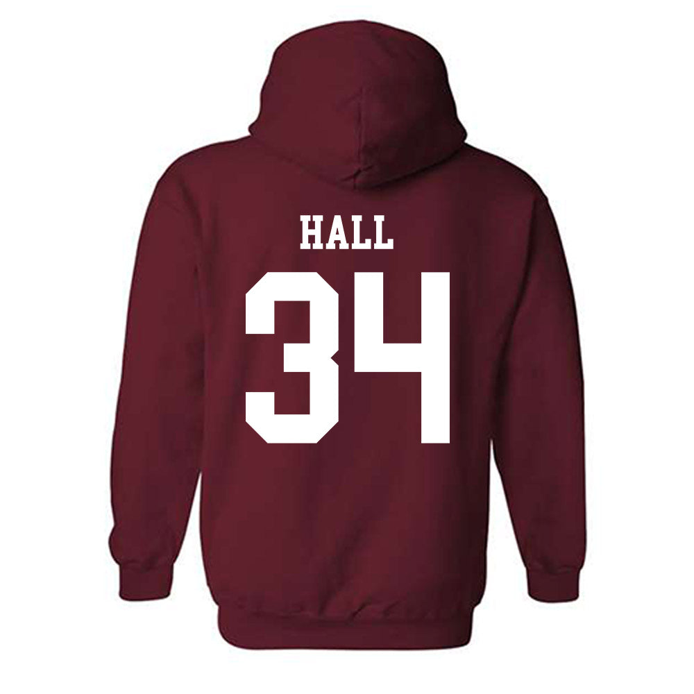 Alabama - NCAA Football : Zay Hall - Classic Shersey Hooded Sweatshirt-1