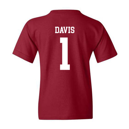 Alabama - Mens Basketball Alumni : Chuck Davis - Youth T-Shirt