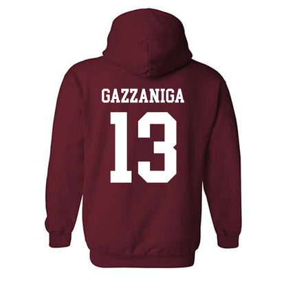 Alabama - NCAA Football : John Gazzaniga - Classic Shersey Hooded Sweatshirt-1
