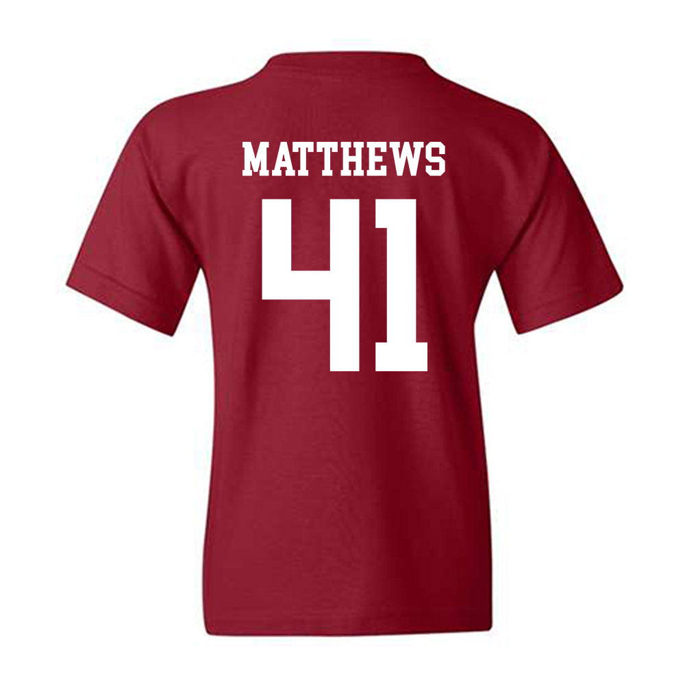 Alabama - NCAA Football : Jamarion Matthews - Classic Shersey Youth T-Shirt-1