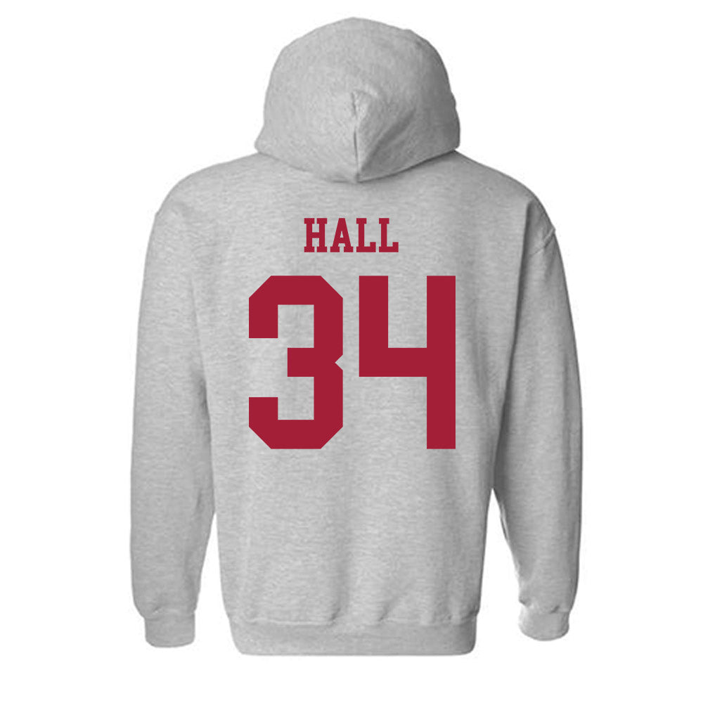 Alabama - NCAA Football : Zay Hall - Generic Shersey Hooded Sweatshirt-3