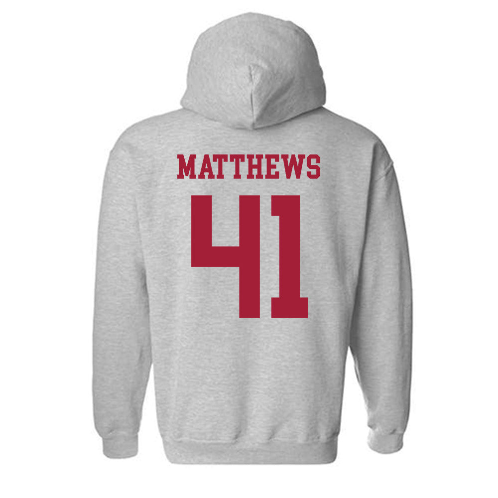 Alabama - NCAA Football : Jamarion Matthews - Generic Shersey Hooded Sweatshirt-3