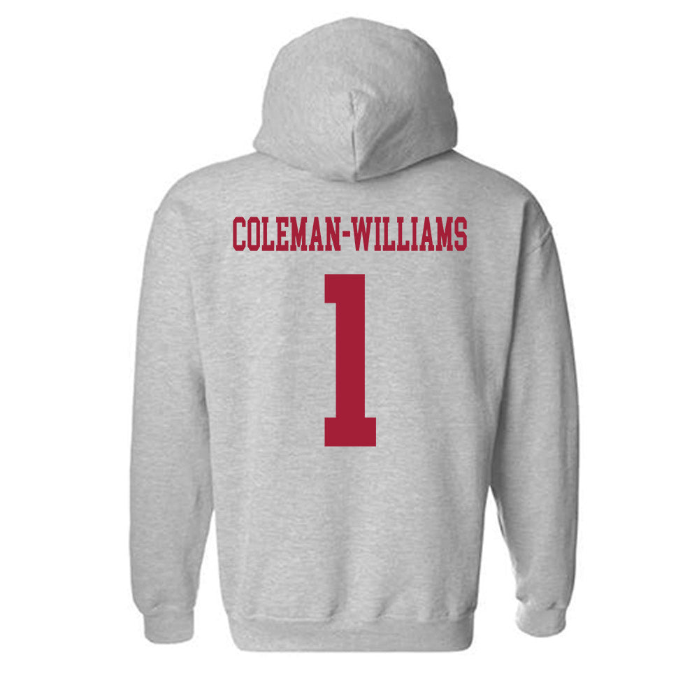 Alabama - NCAA Football : Ryan Coleman-Williams - Generic Shersey Hooded Sweatshirt-3