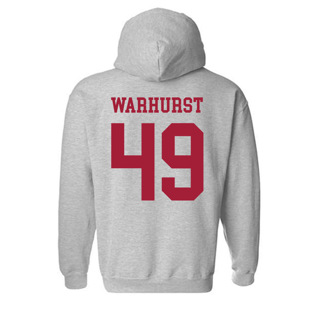 Alabama - NCAA Football : Conner Warhurst - Generic Shersey Hooded Sweatshirt-3