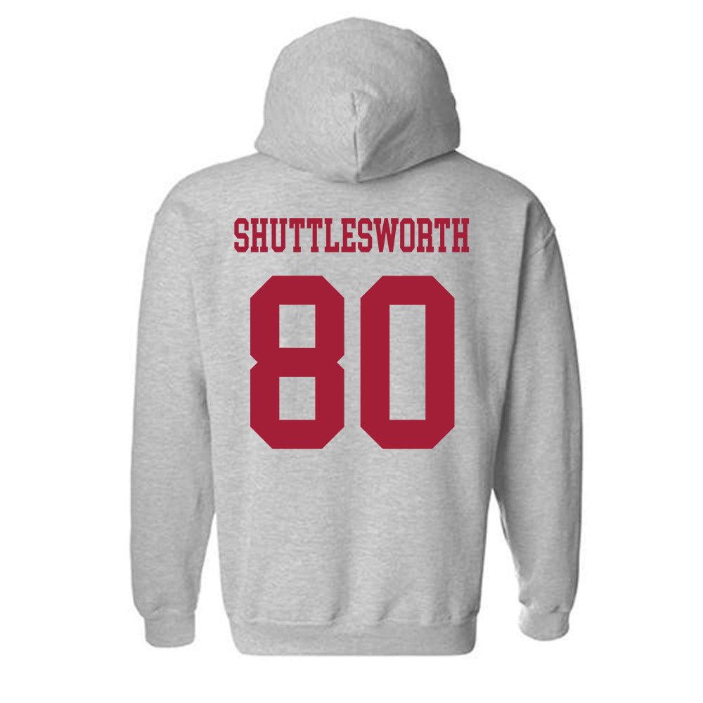 Alabama - NCAA Football : Jaxon Shuttlesworth - Generic Shersey Hooded Sweatshirt-3