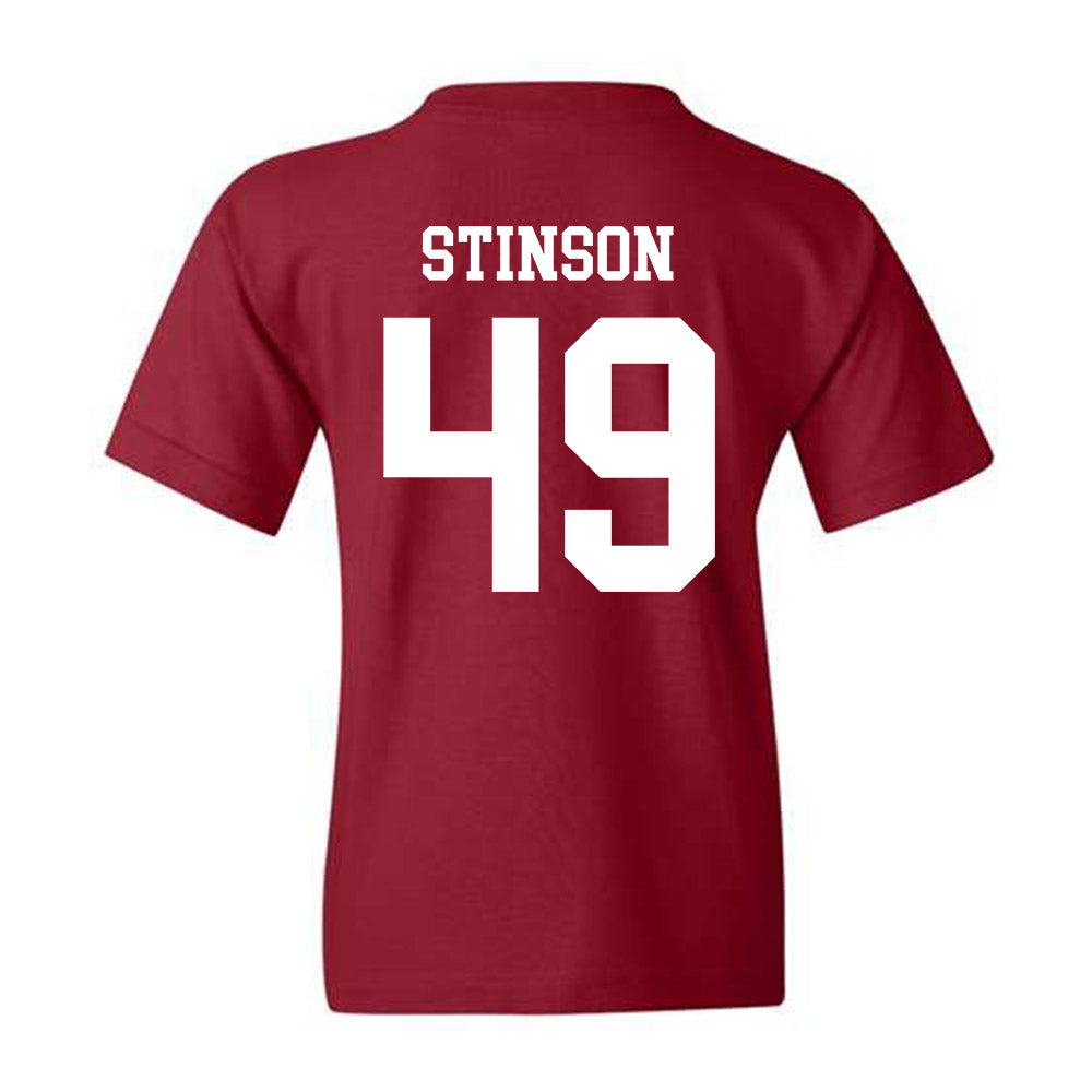 Alabama - Football Alumni : Edward Stinson - Classic Shersey Youth T-Shirt