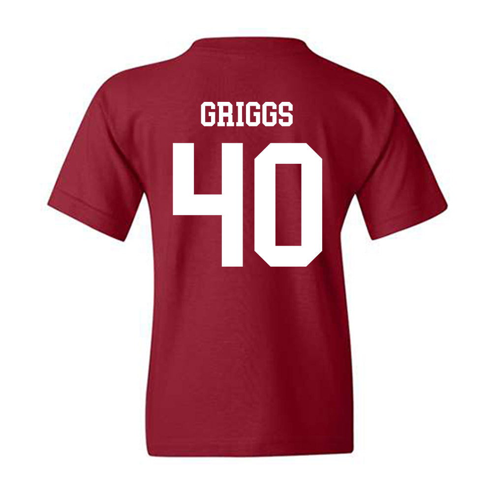 Alabama - Baseball Alumni : Sean Griggs - Classic Shersey Youth T-Shirt-1