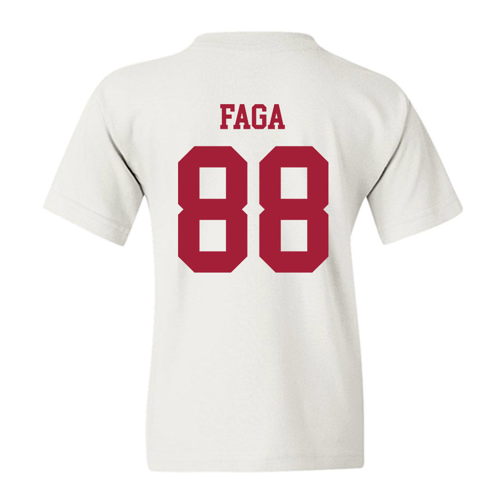 Alabama - NCAA Football : Isaia Faga - Roll Tide Youth T-Shirt-2