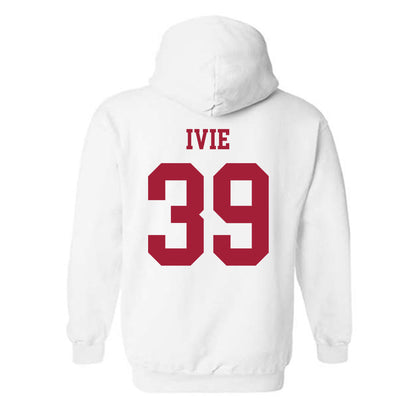 Alabama - NCAA Football : Jake Ivie - Vintage Shersey Hooded Sweatshirt-1