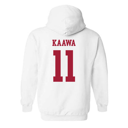 Alabama - NCAA Football : Tayden-Evan Kaawa - Vintage Shersey Hooded Sweatshirt-1