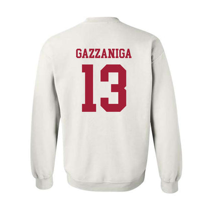 Alabama - NCAA Football : John Gazzaniga - Vintage Shersey Crewneck Sweatshirt-1