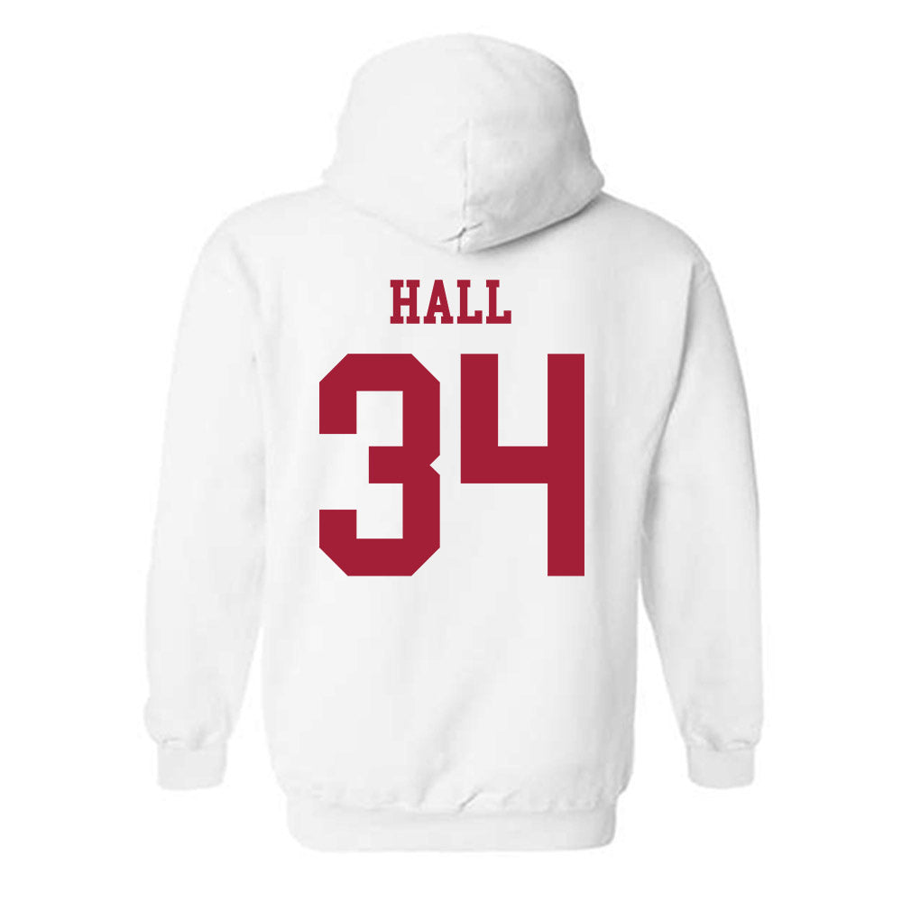 Alabama - NCAA Football : Zay Hall - Vintage Shersey Hooded Sweatshirt-1