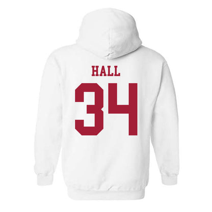 Alabama - NCAA Football : Zay Hall - Vintage Shersey Hooded Sweatshirt-1