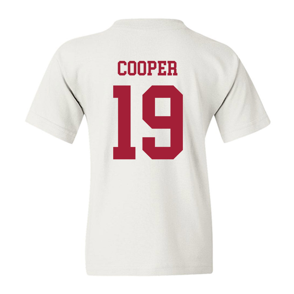 Alabama - NCAA Football : John Cooper - Vintage Shersey Youth T-Shirt-1