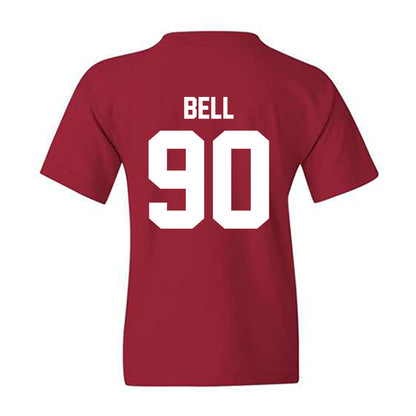 Arkansas - NCAA Football : Caleb Bell - Sports Shersey Youth T-Shirt-1