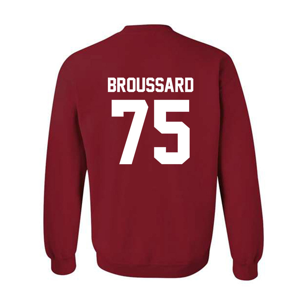 Arkansas - NCAA Football : Kavion Broussard - Sports Shersey Crewneck Sweatshirt-1