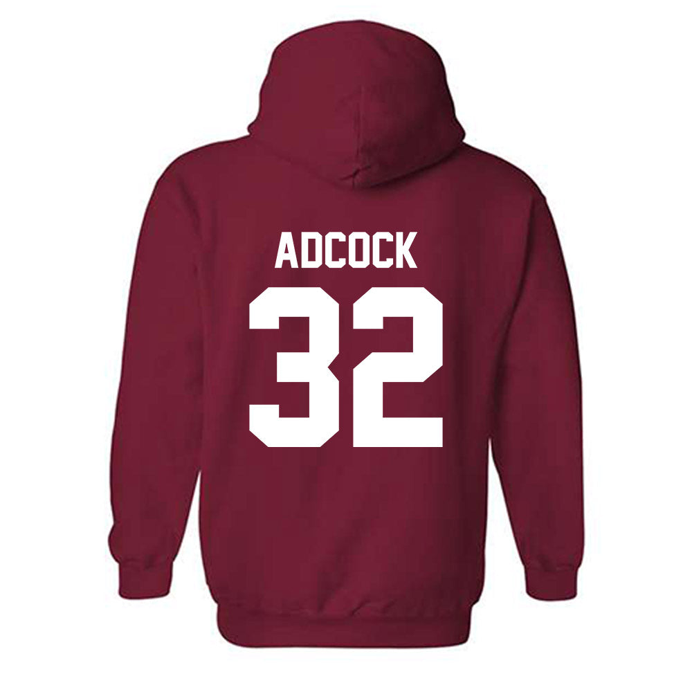 Arkansas - NCAA Football : Matt Adcock - Sports Shersey Hooded Sweatshirt-1