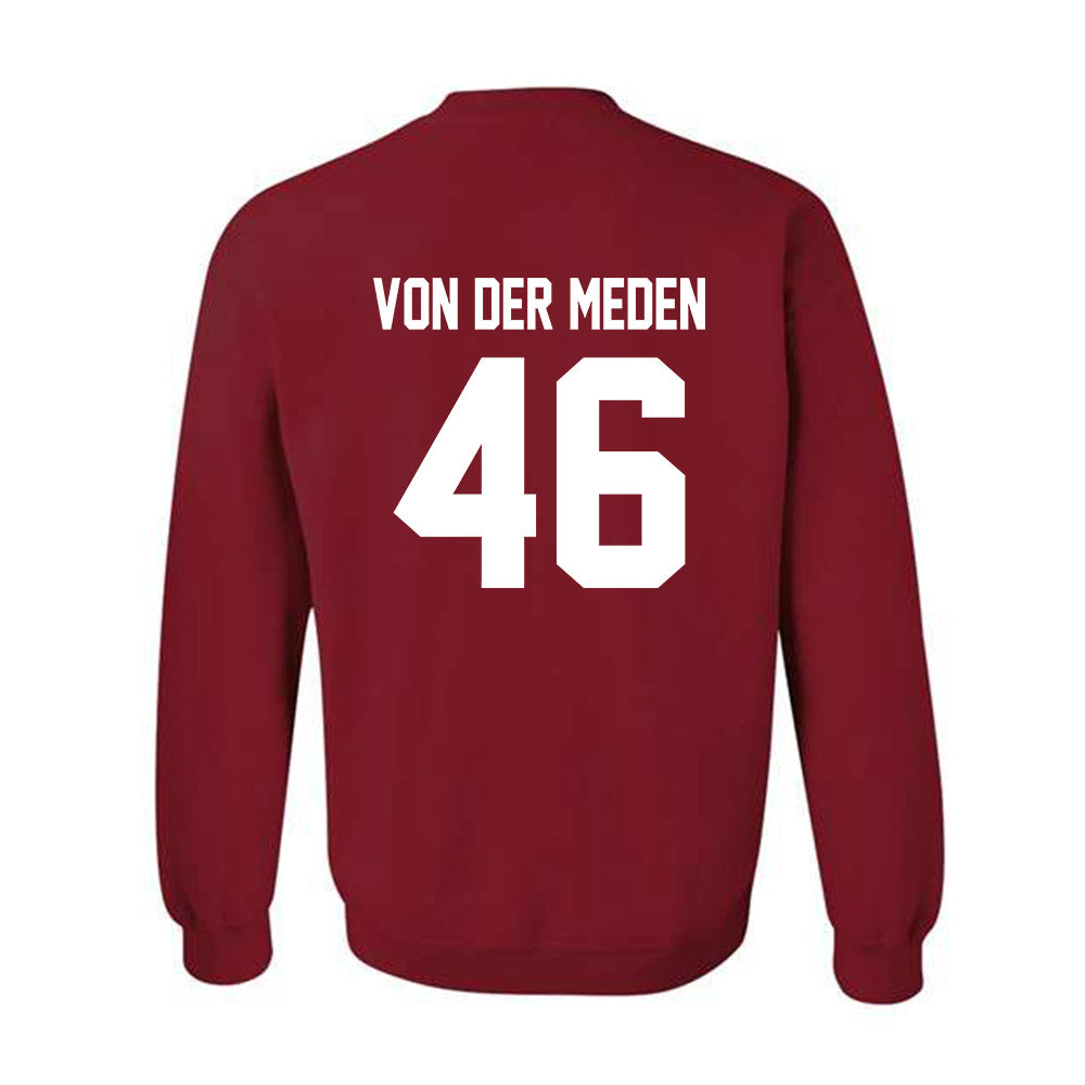 Arkansas - NCAA Football : Charlie von der Meden - Sports Shersey Crewneck Sweatshirt