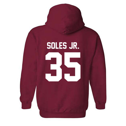 Arkansas - NCAA Football : Steven Soles Jr. - Sports Shersey Hooded Sweatshirt-1