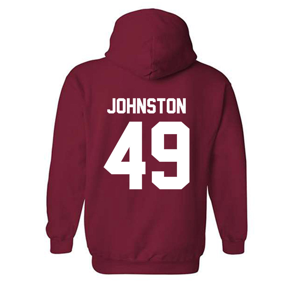 Arkansas - NCAA Football : Adam Johnston - Sports Shersey Hooded Sweatshirt-1