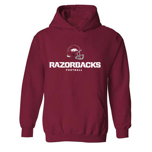 Arkansas - NCAA Football : Emmanuel Flor - Sports Shersey Hooded Sweatshirt-0